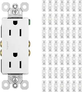 Legrand Radiant 15 Amp 125-Volt Tamper Resistant Decorator Duplex Outlet, White