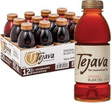 Tejava Original Unsweetened Black Iced Tea, 16.9 fl oz, Pack of 12