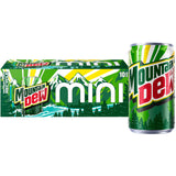 Soda, 7.5 Fl Oz Mini Cans (Pack of 10) by Mountain Dew – 7.5 Fl Oz, Green, Model fan-A-056