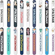 ReliThick 54 Pcs Spaceman Writing Tools Spacers 18 Styles Wooden Handwriting Spacer Tool 4.72 x 0.71 x 0.08 Inches Writing Management Tools for Students School Classroom to Learn Proper Word Spacing