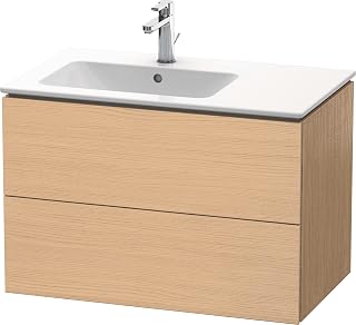 Duravit L-Cube 19" Single Wall Mounted Vanity Cabinet - Less Vanity Top - Natural Oak
