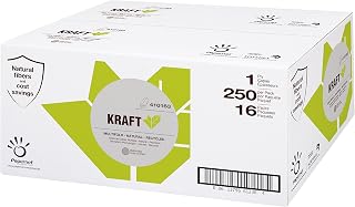 Papernet 410163 Kraft 1-ply Natural multifold Towels, 16 Packs per case, 250 Sheets per Pack, 9.5" x 9.25" Sheet Size (Pack of 4000)