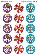 Trend Enterprises Peppy Peppermints Stinky Stickers
