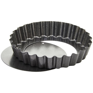 2 piece/set 4" Non-stick by Winco – 4", 4.0 inches, Carbon Steel, Black, Model FQP-4