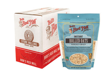 Instant Rolled Oats by Bob's Red Mill – 16 Ounce (Pack of 4), Natural, Pack of 4, Model P101264