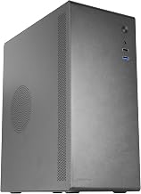 Tacens NOVAX, Ultra-Compact Micro-ATX PC Case, Ultra-Rugged All-Metal Design, 1x 80mm Rear Fan, Mini-Tower Case with Large Internal Capacity, Black