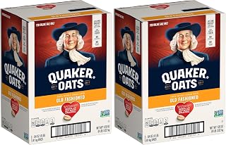 Quaker Old Fashioned Rolled Oats,Non GMO Project Verified,64oz Bags in Box,90 Servings,4 Pound,(Pack of 4)