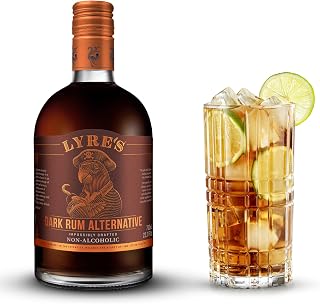 Lyre's Lyre’s Dark Rum Alternative, Non Alcoholic Rum, Mocktail Mixer | 23.7 Fl Oz bottle; dark rum-style zero-proof spirit with caramel and spice notes for rum mocktails and tropical cocktails
