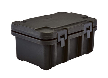 () Top-Load Food Pan Carrier - Ultra Pan Carrier by Cambro – 24-Quart, 24.0 quarts, Plastic, Black, Model UPC180110