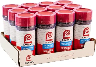 Lawry's 25% Less Sodium Seasoned Salt, 8 oz (Pack of 12)