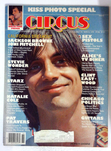 Circus Mar 2 1978 Jackson Browne Music in Space VG by Generic – Clear