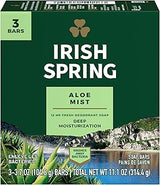 Irish Spring Aloe Deodorant Soap Bar, 3 Ea, 3count