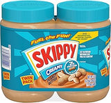 SKIPPY Creamy Peanut Butter Spread, 40 oz Jar of Peanut Butter (2 Pack)