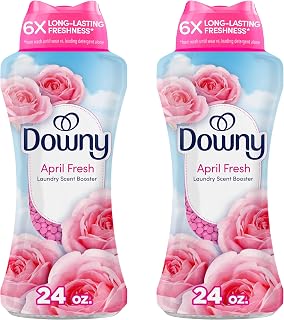Downy April Fresh In-Wash Laundry Scent Booster Beads,24 oz,laundry scent beads,Long-lasting Freshness,(Pack of 2)