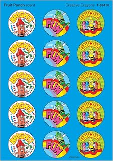 Trend Enterprises Creative Crayons/Fruit Punch Stinky Stickers, 60 ct.