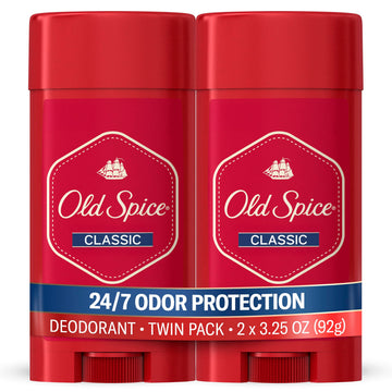 Classic Deodorant for Men by Old Spice – 3.25 Ounce (Pack of 2), red, Model I00023098