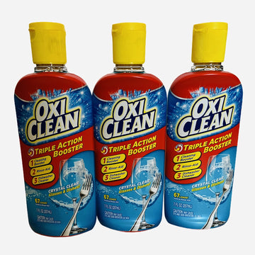 7OZ Dishwashing Booster by OxiClean – 7 Fl Oz (Pack of 1), Pack of 3, Model 51360