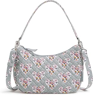 Vera Bradley Women's Cotton Frannie Crescent Crossbody Purse
