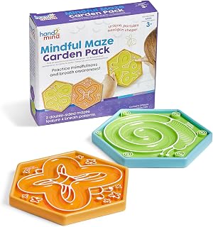 hand2mind Mindful Maze Garden Pack, Tactile Sensory Toys for Toddlers, Calm Down Corner Supplies, Mindfulness for Kids, Occupational Therapy Toys, Quiet Fidgets for Classroom, for Kids