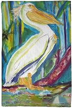 Betsydrake KT1146 16 x 25 in. King Pelican II Kitchen Towel