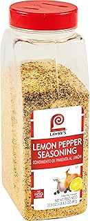 Lawry's Lemon Pepper Seasoning, 20.5 oz - One 20.5 Ounce Container of Lemon Pepper Blend to Add a Burst of Fresh Flavor to Vegetables, Fish, Seafood and More