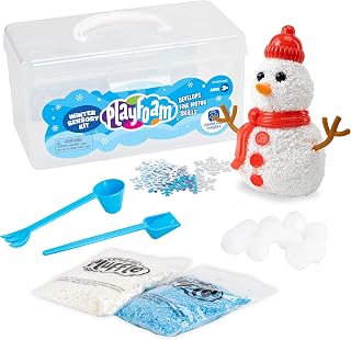 Educational Insights Playfoam Build A Snowman Kit: Set of 3 - Christmas Crafts for Kids, DIY Snowman Kit with Sensory Foam, Holiday Crafts and Creative Winter Activities, Kids Stocking Stuffers