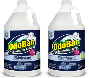 Disinfectant Concentrate and Odor Eliminator by OdoBan – 128 Fl Oz (Pack of 2), Clear, Pack of 2, Model 911901