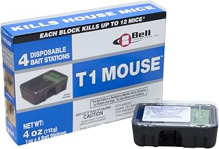 Bell Laboratories T1 Mouse Disposable Mouse Bait Stations-1 Box (4 stations)