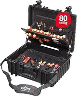 Wiha 9300702 Competence Electrician Tool Set VDE-Insulated Screwdriver Kit, Black, X-Large, 80-Piece