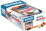 Nutella & GO! Chocolate Hazelnut Spread with Cocoa + Pretzel Sticks, 10 Snack Packs, 1.9 oz Each