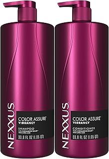 Nexxus Color Assure Vibrancy Shampoo & Conditioner Set 33.9 oz 2 ct | For frizz-prone hair, Helps hydrate & moisturize, Shampoo
