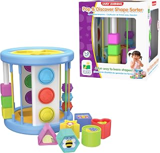 The Learning Journey Pop & Discover Shape Sorter - A Fun Way to Learn Shapes - Movable Objects for Interactive Learning - Award Winning Toys