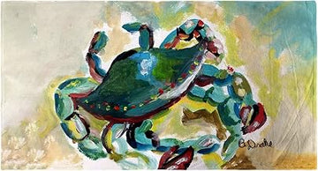 Colorful Crab Beach Towel