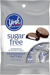 YORK Sugar Free Peppermint Pattie, 3-Ounce (Pack of 6)