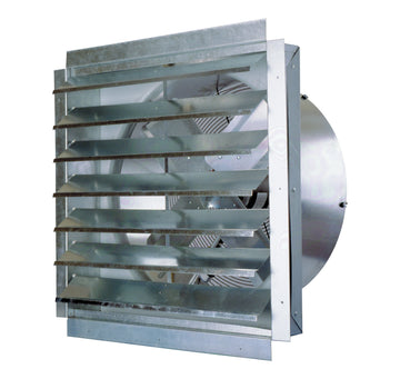 Powerful Industrial Exhaust and Ventilation Fan (24 Inch) by Maxx Air – 24-Inch, Alloy Steel, Silver, Model IF24