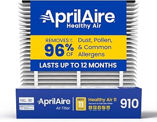 910 Replacement Filter for AprilAire Whole House Air Purifiers - MERV 11, Clean Air & Dust, 25x20x4 Air Filter (Pack of 1)