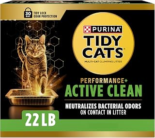 Purina Tidy Cats Performance Plus Cat Litter, Active Clean, 22 lb Box