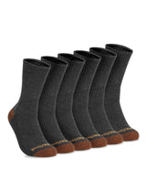 Mens Comfort Crew Socks by Timberland – Polyester Blend, Charcoal, Model SA2003/376L
