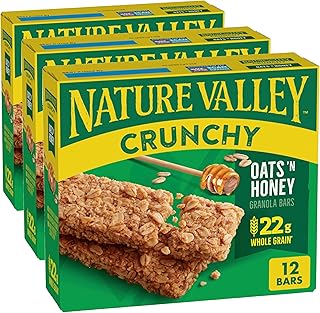 Nature Valley Oats 'n Honey Granola Bars 8.94 oz (12 Bars) (Pack of 3)