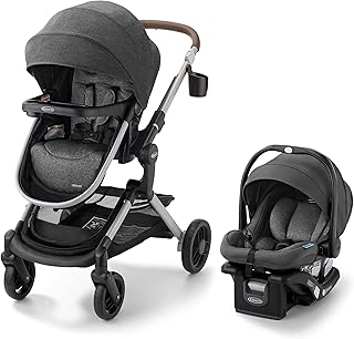 Graco Modes Nest Travel System, 3-in-1 Modular Carseat Stroller Combo, Includes the SnugRide DLX Infant Car Seat and Baby Stroller, Adjustable Slide2Me Car Seat Carrier to Toddler Stroller, Sullivan