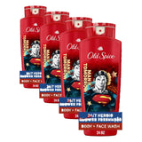 Body Wash for Men by Old Spice – 24 Ounce (Pack of 4), Red, Pack of 4