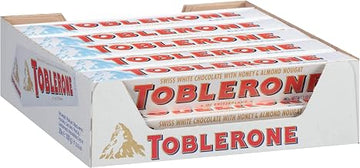 Toblerone White Chocolate Candy Bar, 3.52 Ounce -- 80 per case.