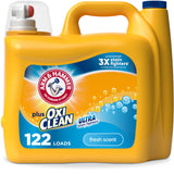 Plus OxiClean Ultra Stain Fighters Liquid Laundry Detergent by ARM & HAMMER – 158.6 Fl Oz (Pack of 1), Model 10033200997488