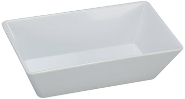 9 3/4" Rectangular Deep Plate by Yanco – Large, Melamine, White, Pack of 24, Model RM-610