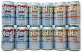12 Pack Variety of Zero Calories, Sugar - Sparkling Splash Refresher 12oz Cans Rocket Freeze, Kiwi Watermelon, Blood Orange