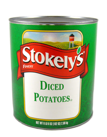 Stokelys Diced Potatoes - no. 10 can by Seneca Foods Corporation – White, Pack of 6