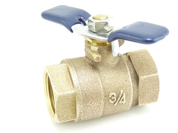 3/4" 765 Ball Valve Thread X Thread Full Port Non Tapped by Febco – 0.75 Inch, Bronze, Model 34-765BV