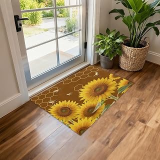 JUNZAN Soft Faux Lambskin Plush Non Slip Rubber Back Floor Rug One Size