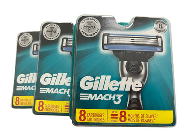 Mach 3-24 Count (3 x 8 Pack) by Gillette – 24 Count (Pack of 1), Pack of 20, Model 047400115057