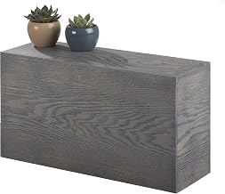 Ashwood Collection – Rectangle Riser – 20W x 7D x 11H, Oak, Gray-Washed